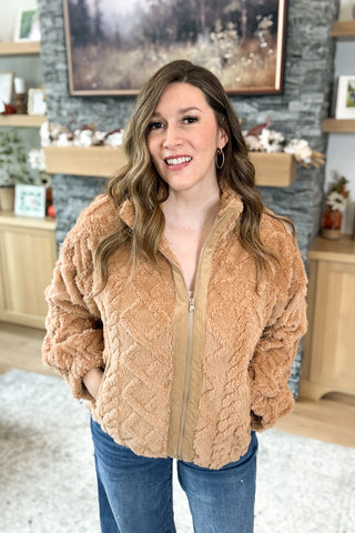 Sissy Faux Fur Zip Up Jacket