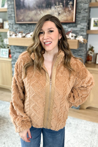 Sissy Faux Fur Zip Up Jacket