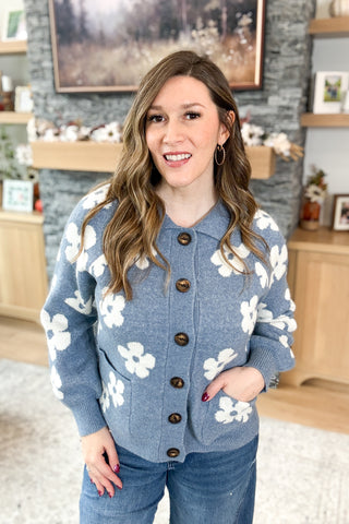 Diane Daisy Button Down Cardigan