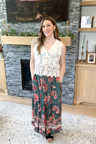 Free Spirit Spaghetti Strap Maxi Dress