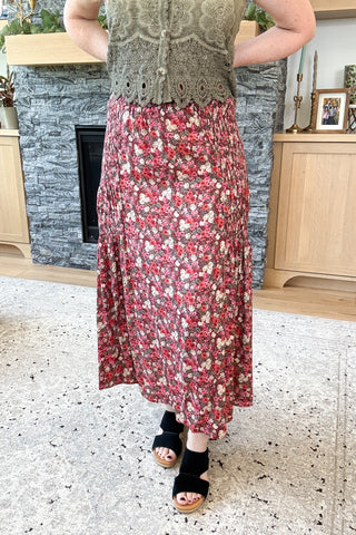 Copper Canyon Smocked Waist Maxi Skirt