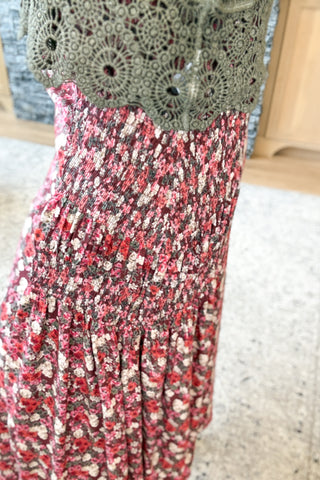 Copper Canyon Smocked Waist Maxi Skirt