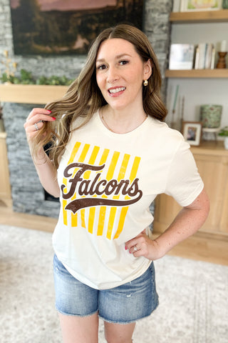 Falcon Stripes Throwback Graphic Tee