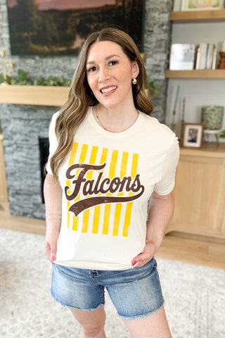 Falcon Stripes Throwback Graphic Tee