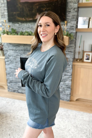 Wild Michigan Line Art Pullover Sweatshirt