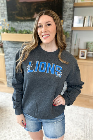 Lions Gameday Scratches Pullover Sweatshirt