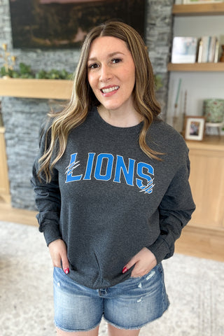Lions Gameday Scratches Pullover Sweatshirt