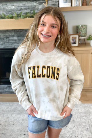 Tie Dye Falcons Pullover Sweatshirt