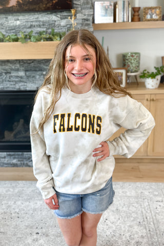 Tie Dye Falcons Pullover Sweatshirt