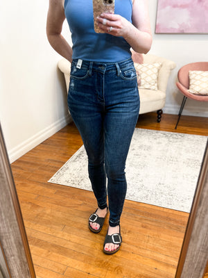 Zava High Rise Tummy Control Skinny Judy Blue Jean