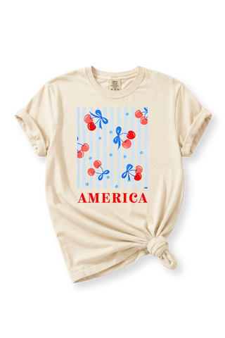 Cherry America Graphic Tee