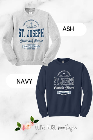 St. Joe Catholic School Sweatshirt 🐯SCHOOL UNIFORM APPROVED🐯 (MADE TO ORDER)
