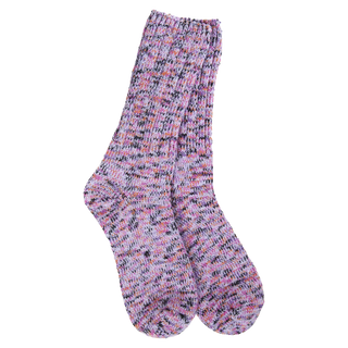 Ragg Cable Crew Lavender Socks