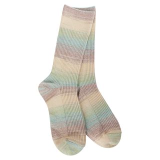 Light Ribbed Crew Blue Raspberry Socks