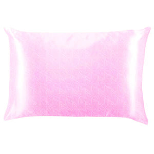 Lemon Lavender Luxe Printed Silky Satin Pillowcase