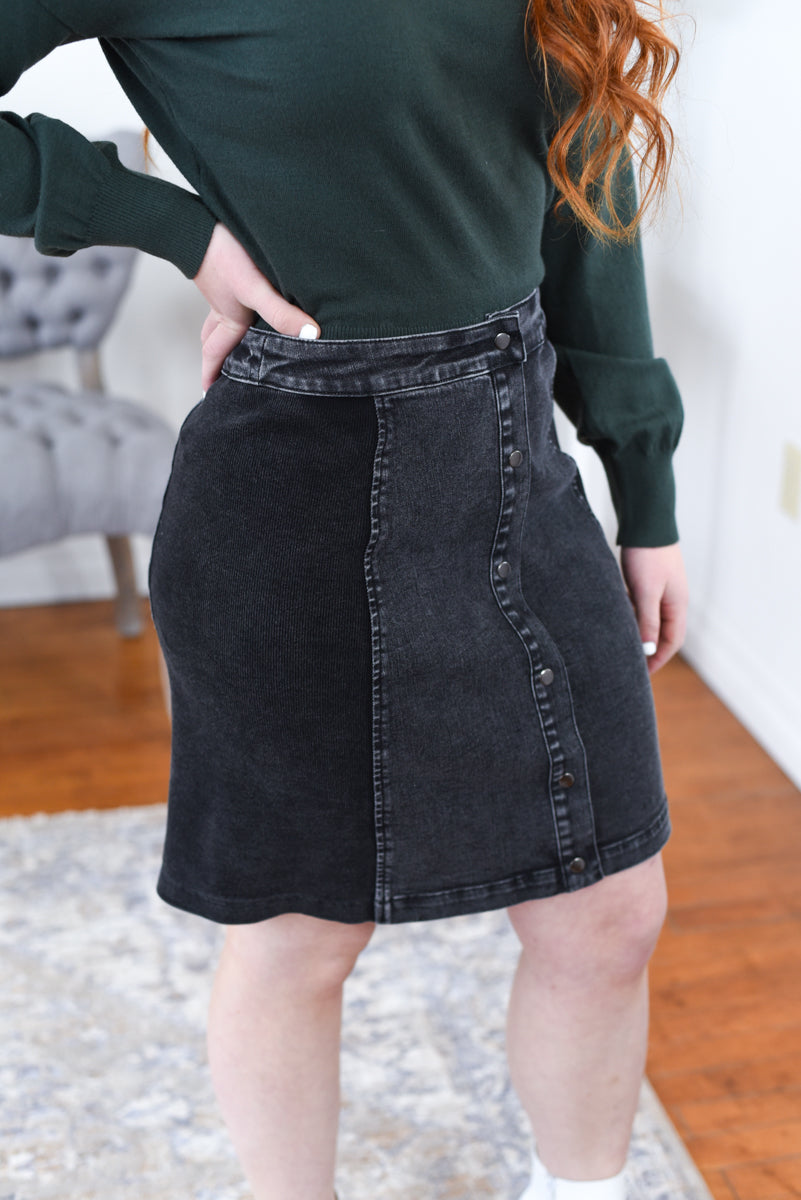 Alexis Button-Up Skirt